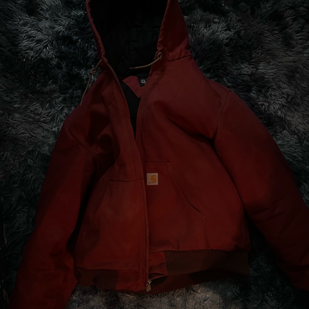 Carhartt Deep Red Hooded Jacket